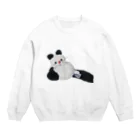 KAHOの黒靴下の猫ちゃん Crew Neck Sweatshirt