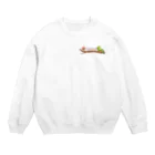 Aya@爬虫類グッズのカメレオンワンポイント Crew Neck Sweatshirt