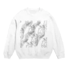 mendakoshopの微生物 Crew Neck Sweatshirt