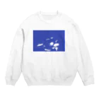 べべのお絵かきの牛の頭骨さん Crew Neck Sweatshirt