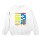 ふくちゃんの毎日。のクリッターラインさん家のワピコちゃん3 Crew Neck Sweatshirt