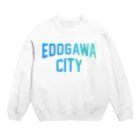 JIMOTO Wear Local Japanの江戸川区 EDOGAWA CITY ロゴブルー スウェット