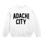 JIMOTO Wear Local Japanの足立区 ADACHI CITY ロゴブラック　 スウェット