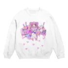 ガブリイズムのスーパー・ショートケーキ・ガール Crew Neck Sweatshirt