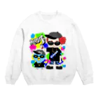 秘密結社(ㆁөㆁ)青い鳥のギャングスタ＆唯我HIPHOP丸シリーズ Crew Neck Sweatshirt