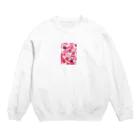 ニコニコのピンク Crew Neck Sweatshirt