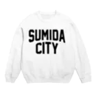 JIMOTOE Wear Local Japanの墨田区 SUMIDA CITY ロゴブラック Crew Neck Sweatshirt