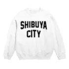 JIMOTO Wear Local Japanの渋谷区 SHIBUYA WARD ロゴブラック Crew Neck Sweatshirt