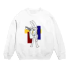 けけけのアンニュイうさぎ(ハグ) Crew Neck Sweatshirt