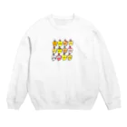 popopom777の１２匹集合 Crew Neck Sweatshirt