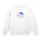 ふわふわ色emiのハッピーちゃん Crew Neck Sweatshirt