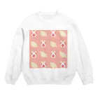 んぱのもりの餃子ぷに　ピンク Crew Neck Sweatshirt