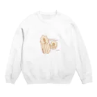 Draw freelyのおでん　ちくわぶ Crew Neck Sweatshirt