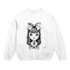 みつあみあさこのgothic girl Crew Neck Sweatshirt