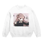 いるるちゃん屋さん（iruruchanyasan）のひつじちゃん2匹目 Crew Neck Sweatshirt