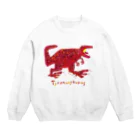 長崎真悟のティラノサウルス Crew Neck Sweatshirt