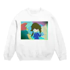 水草の芸術的なガール Crew Neck Sweatshirt