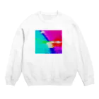 橘造園ＳＨＯＰのtawarazuの夕陽と宇和海 Crew Neck Sweatshirt