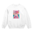 ぼんやり雑貨店のかたつむりガール Crew Neck Sweatshirt