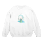 とらねこカフェのアマビエちゃん Crew Neck Sweatshirt