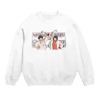 わたなべ夫婦のわたなべ夫婦とシェリ（スクエア） Crew Neck Sweatshirt