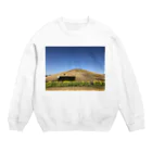 mirichan23の山と花と月 Crew Neck Sweatshirt