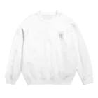 くまるしょっぷの工場ゾンビ くまのクマル Crew Neck Sweatshirt