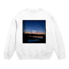 空置き場店のCountryside sunset 〜田舎の夕焼け〜 Crew Neck Sweatshirt