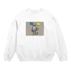 SHIRO-chan SHOPのロボットくん Crew Neck Sweatshirt