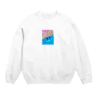 tateoのボート乗りおと乗りこ Crew Neck Sweatshirt