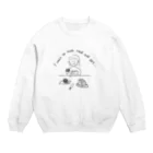 bookwarmの本も読みたいしドーナツも食べたい Crew Neck Sweatshirt