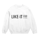 LIKE-ITのロゴスウェット Crew Neck Sweatshirt