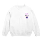 じゅりぽこのおみせのうさぽことゲームコントローラー Crew Neck Sweatshirt