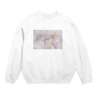 もふもふ工房のアンティークうさぎさん Crew Neck Sweatshirt