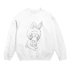 dopperuのおこうさちゃん Crew Neck Sweatshirt