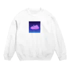 HachijuhachiのVIOLETNIGHT Crew Neck Sweatshirt