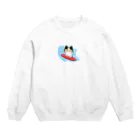 アクセルスタイルのねこサーフィン Crew Neck Sweatshirt