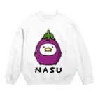 mame&coのうるせぇトリ（ナス） Crew Neck Sweatshirt