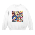 07cmのいろんな顔 Crew Neck Sweatshirt