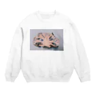 Null2の脳カリフラワー Crew Neck Sweatshirt