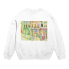 Arisyanoの街並み Crew Neck Sweatshirt