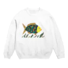 SUZANの魚ですがなにか Crew Neck Sweatshirt