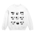 シカの猫探し Crew Neck Sweatshirt