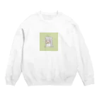 まふゆのmafu green Crew Neck Sweatshirt