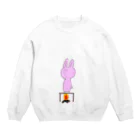 A_zukiiの火あぶりうさぎ Crew Neck Sweatshirt