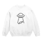 ＠sakedonのシンプルなアブダクションのイラスト Crew Neck Sweatshirt