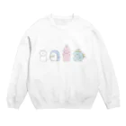 魚の4コマのゆるふわーずスウェット Crew Neck Sweatshirt