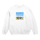 ひょっとこ太陽【GOZENKYU】の虎とひょっとこの絵画 Crew Neck Sweatshirt