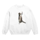 ねこのパピコのパピコ（盆踊りのすがた） Crew Neck Sweatshirt