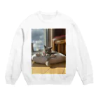 うちの犬うちの猫のねこちゃん Crew Neck Sweatshirt